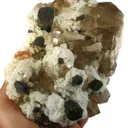 Schorl With Spessartine, Albite, Quartz - image 3