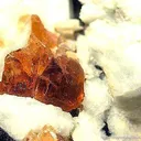 Schorl With Spessartine on Albite - image 3