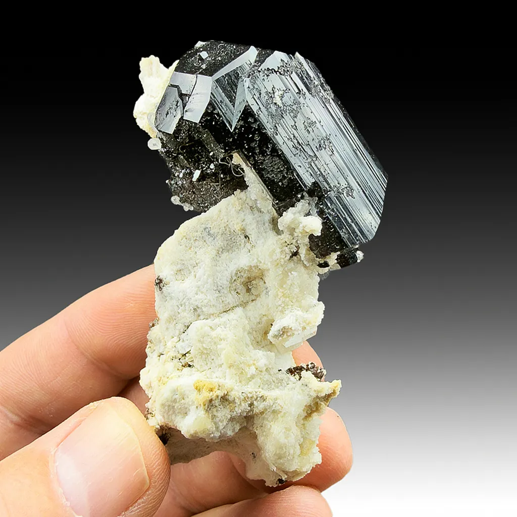 Schorl with Topaz, Orthoclase image