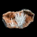 Scolecite Accular Sprays Inside Heulandite Geode Natural Mineral Specimen - image 2