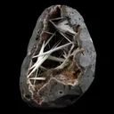 Scolecite Accular Sprays Inside Heulandite Geode Natural Mineral Specimen - image 3