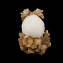 Scolecite Ball on Stilbite Natural Mineral Specimen - image 1
