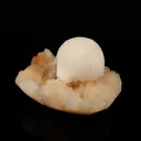 Scolecite Ball on Stilbite Natural Mineral Specimen - image 2