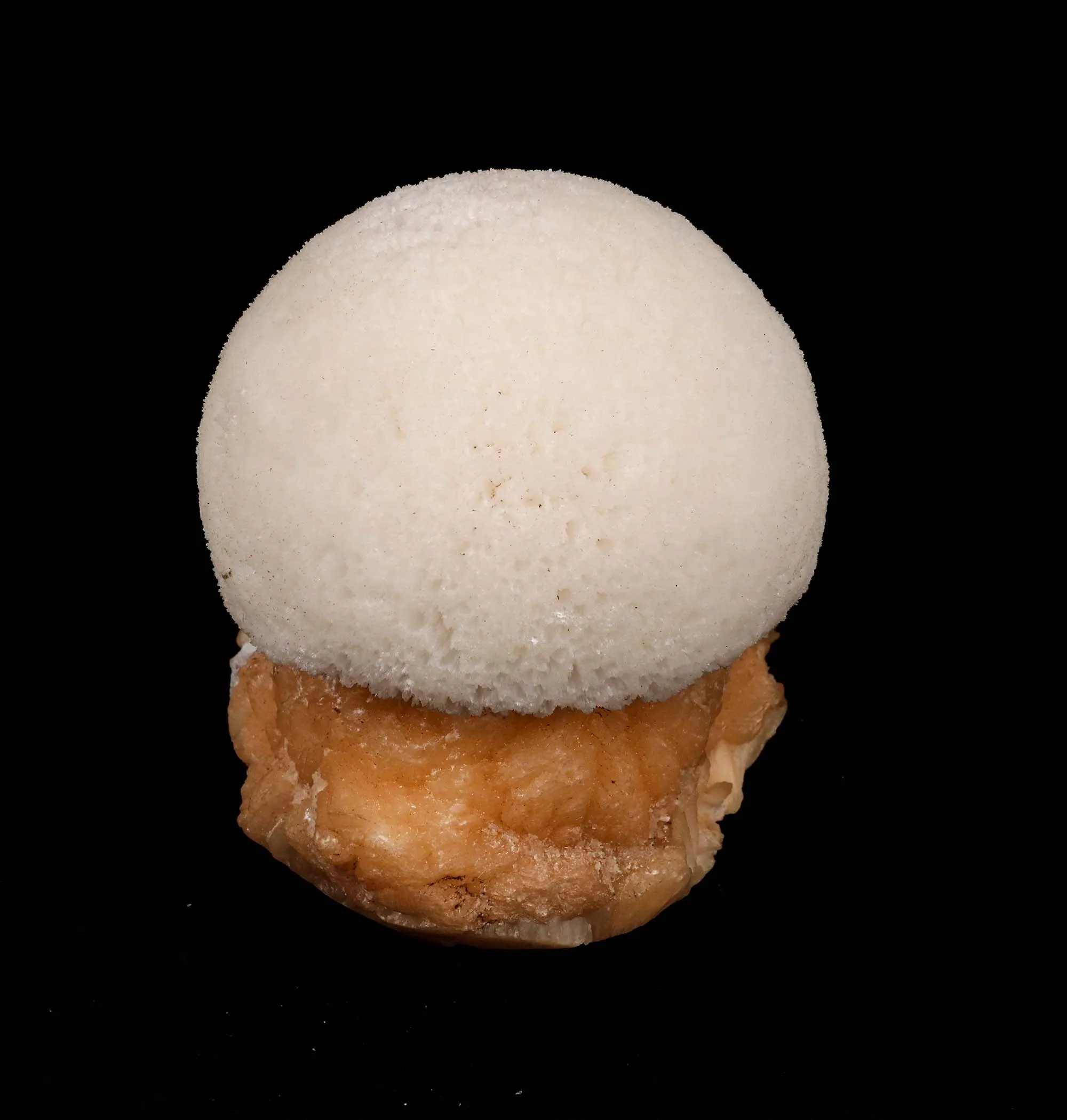 Scolecite Ball on Stilbite Natural Mineral Specimen - image 4