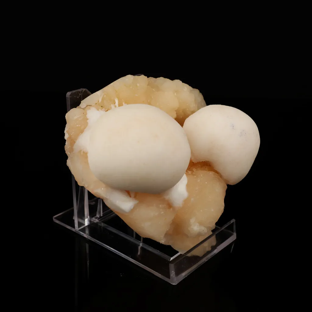 Scolecite Ball on Stilbite Natural Mineral Specimen - image 4