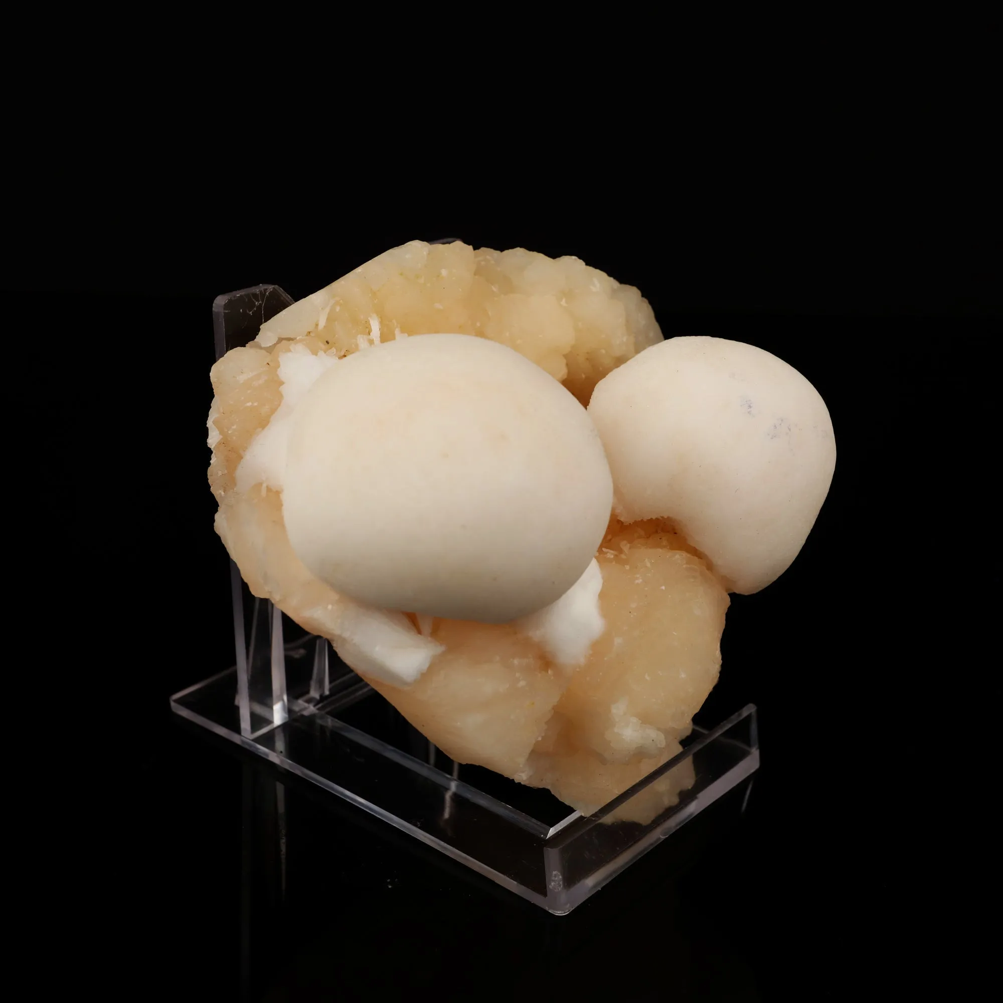 Scolecite Ball on Stilbite Natural Mineral Specimen - image 4