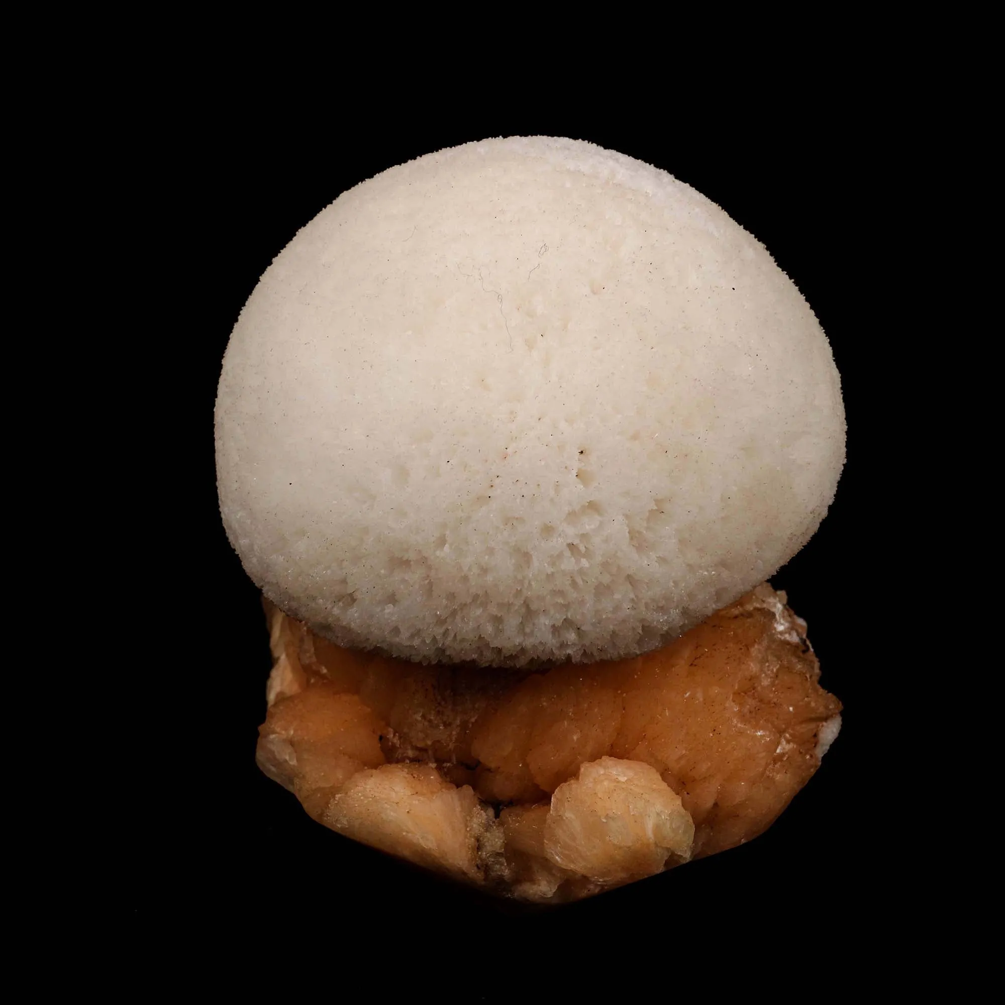 Scolecite Ball on Stilbite Natural Mineral Specimen - image 2