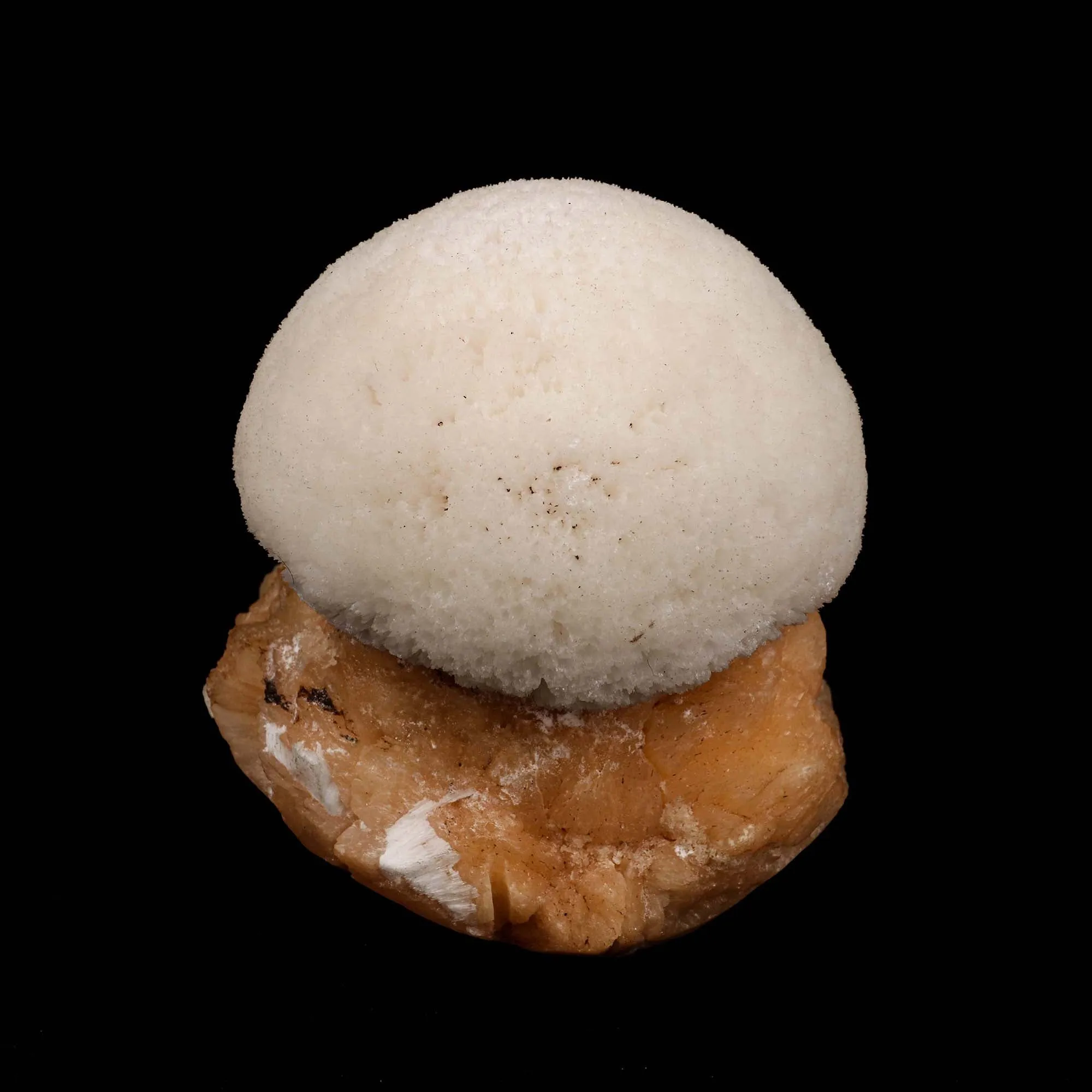 Scolecite Ball on Stilbite Natural Mineral Specimen - image 1
