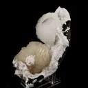 Scolecite Ball on Stilbite Snail like Structure Natural Mineral Specimen - image 4