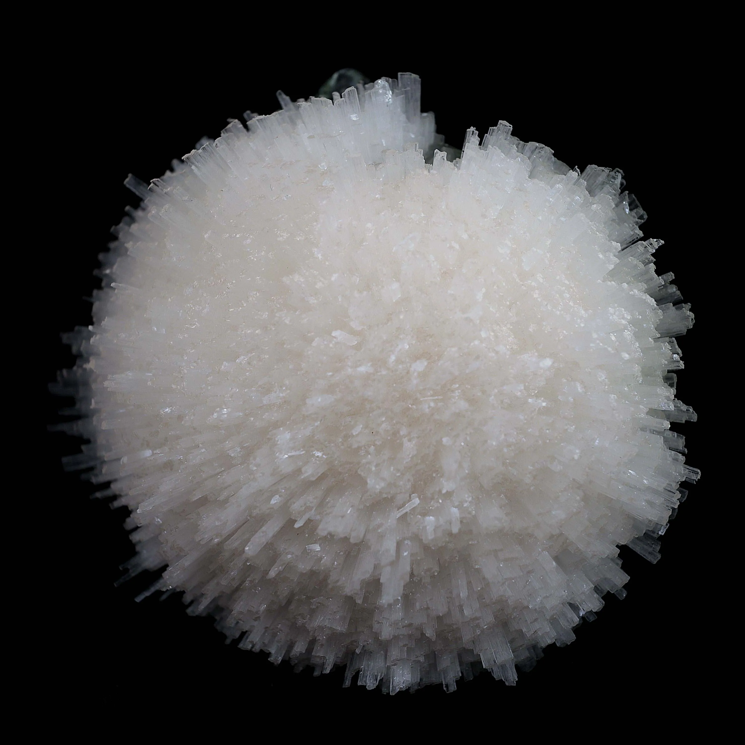 Scolecite Ball with Green Apophyllite Natural Mineral Specimen - image 3