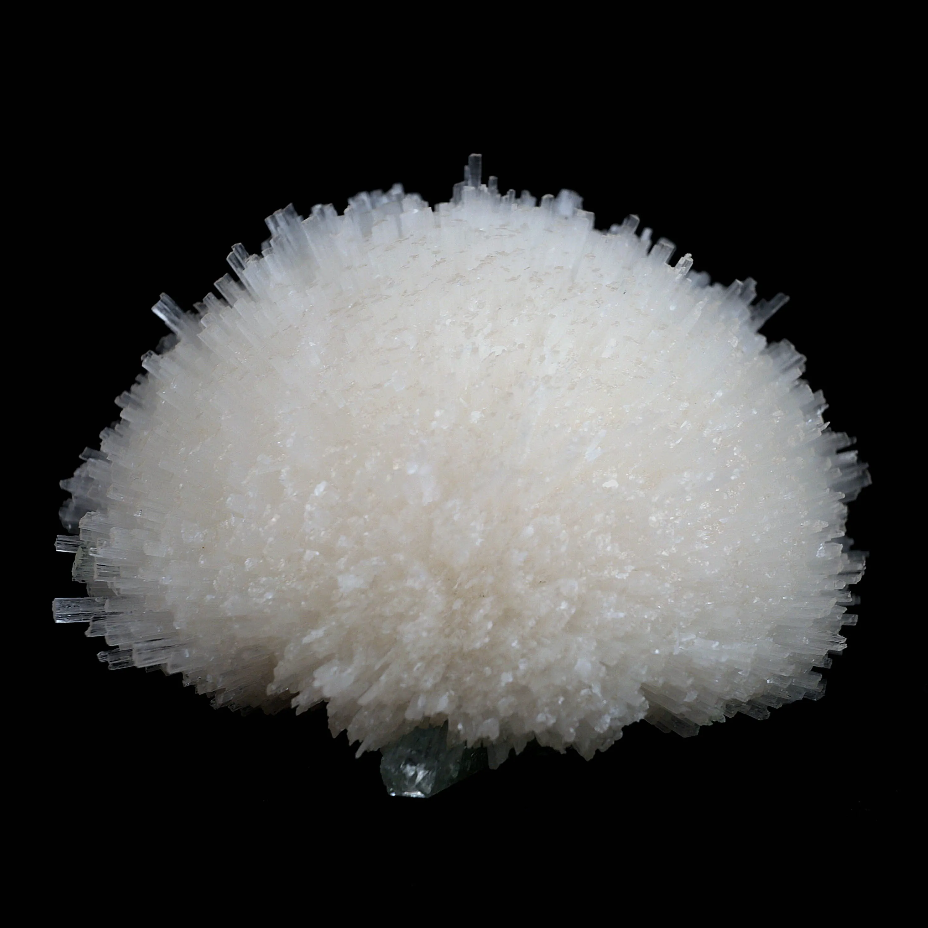 Scolecite Ball with Green Apophyllite Natural Mineral Specimen - image 5