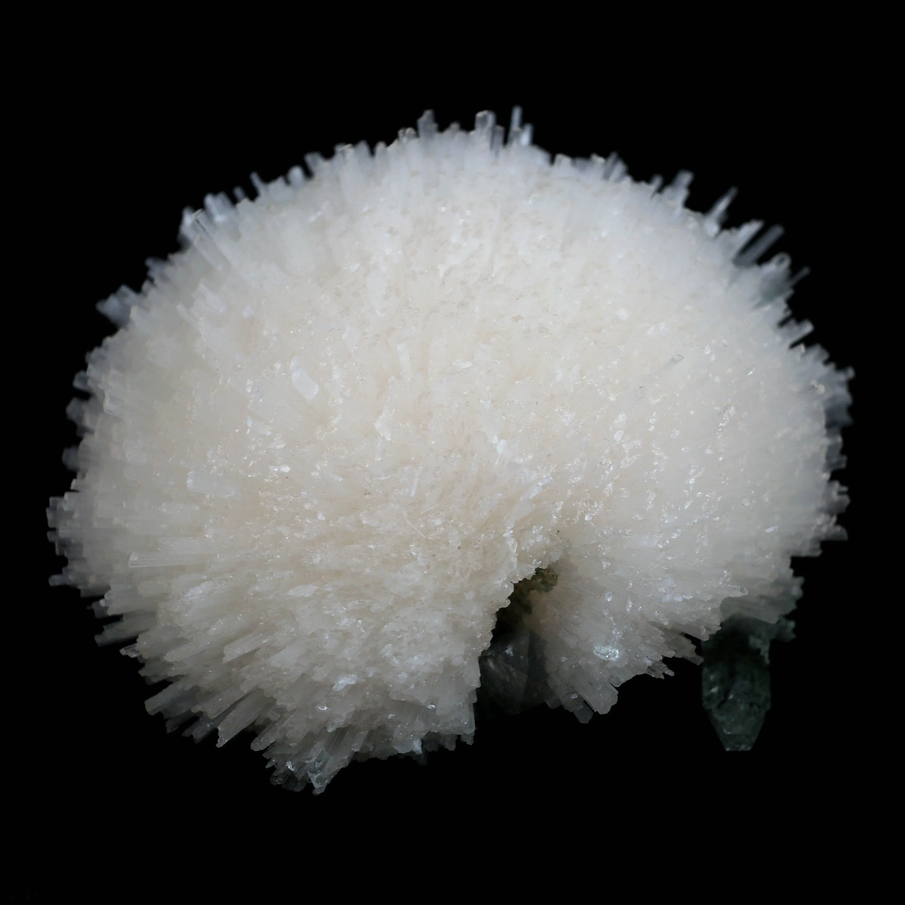 Scolecite Ball with Green Apophyllite Natural Mineral Specimen - image 6