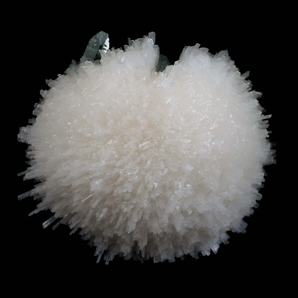 Scolecite Ball with Green Apophyllite Natural Mineral Specimen image
