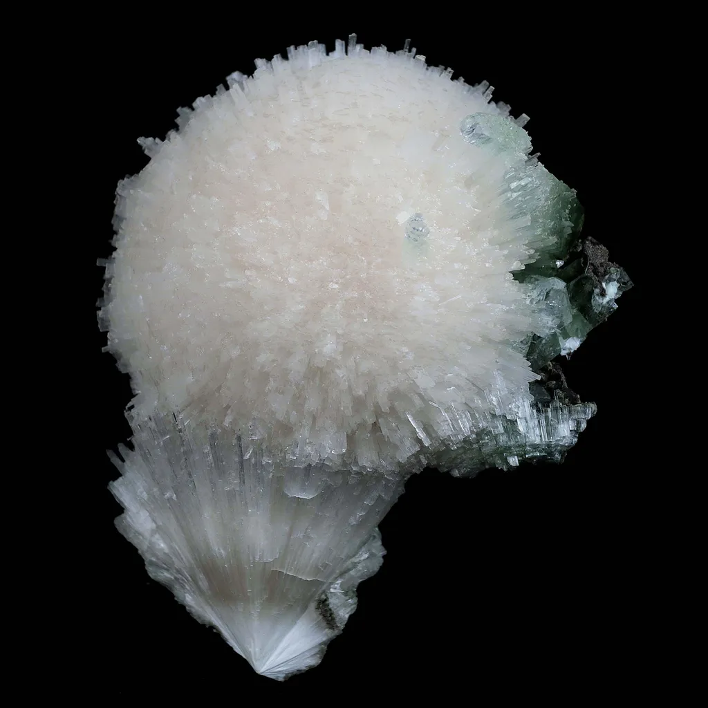 Scolecite Galssy Spehere with Apophyllite Natural Mineral Specimen - image 3