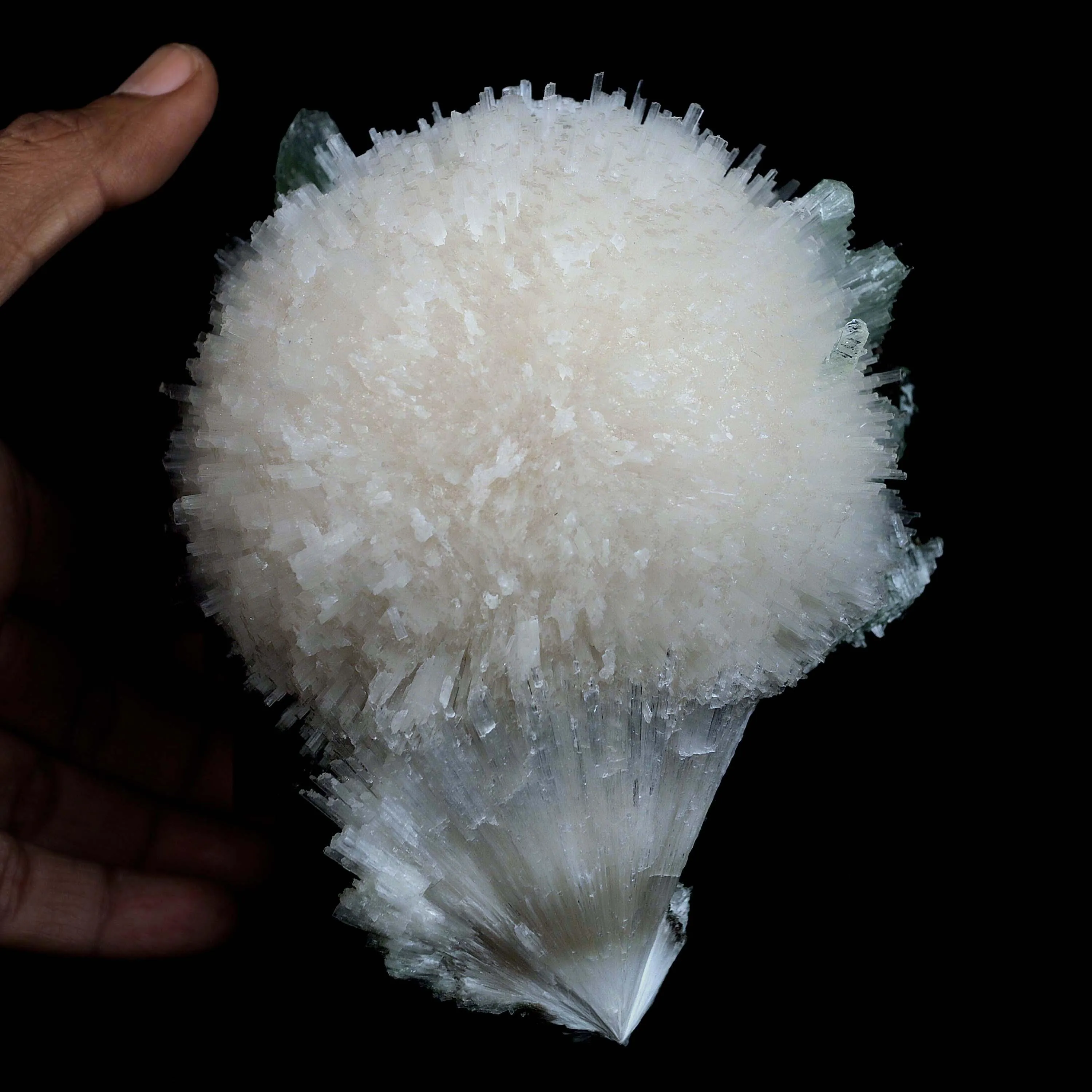 Scolecite Galssy Spehere with Apophyllite Natural Mineral Specimen - image 4