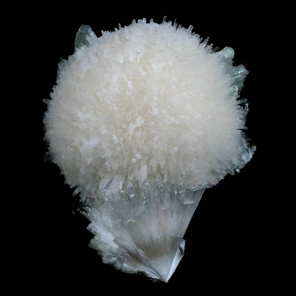 Scolecite Galssy Spehere with Apophyllite Natural Mineral Specimen image