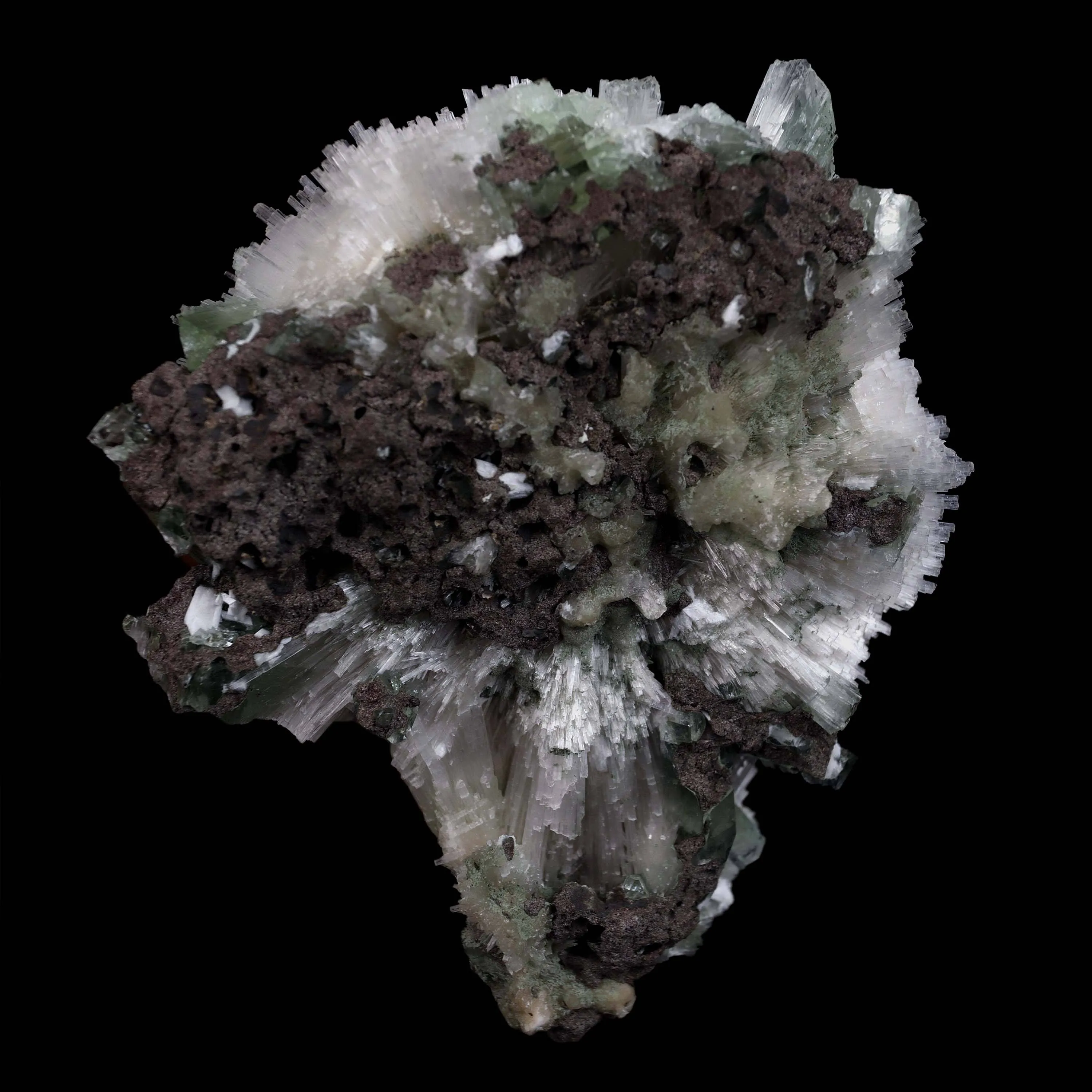 Scolecite Galssy Spehere with Apophyllite Natural Mineral Specimen - image 8