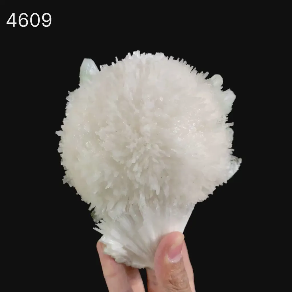 Scolecite Galssy Spehere with Apophyllite Natural Mineral Specimen - image 9