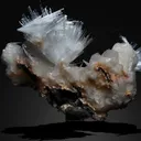 Scolecite Glassy Spray Formation on Stilbite - image 4