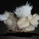 Scolecite Glassy Spray Formation on Stilbite - image 2
