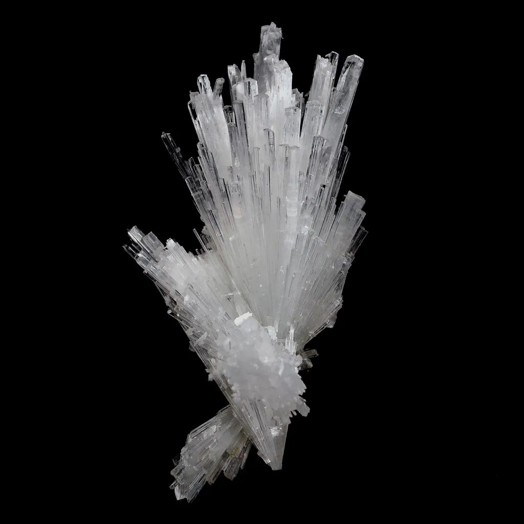 Scolecite Glassy Spray Natural Mineral Specimen image