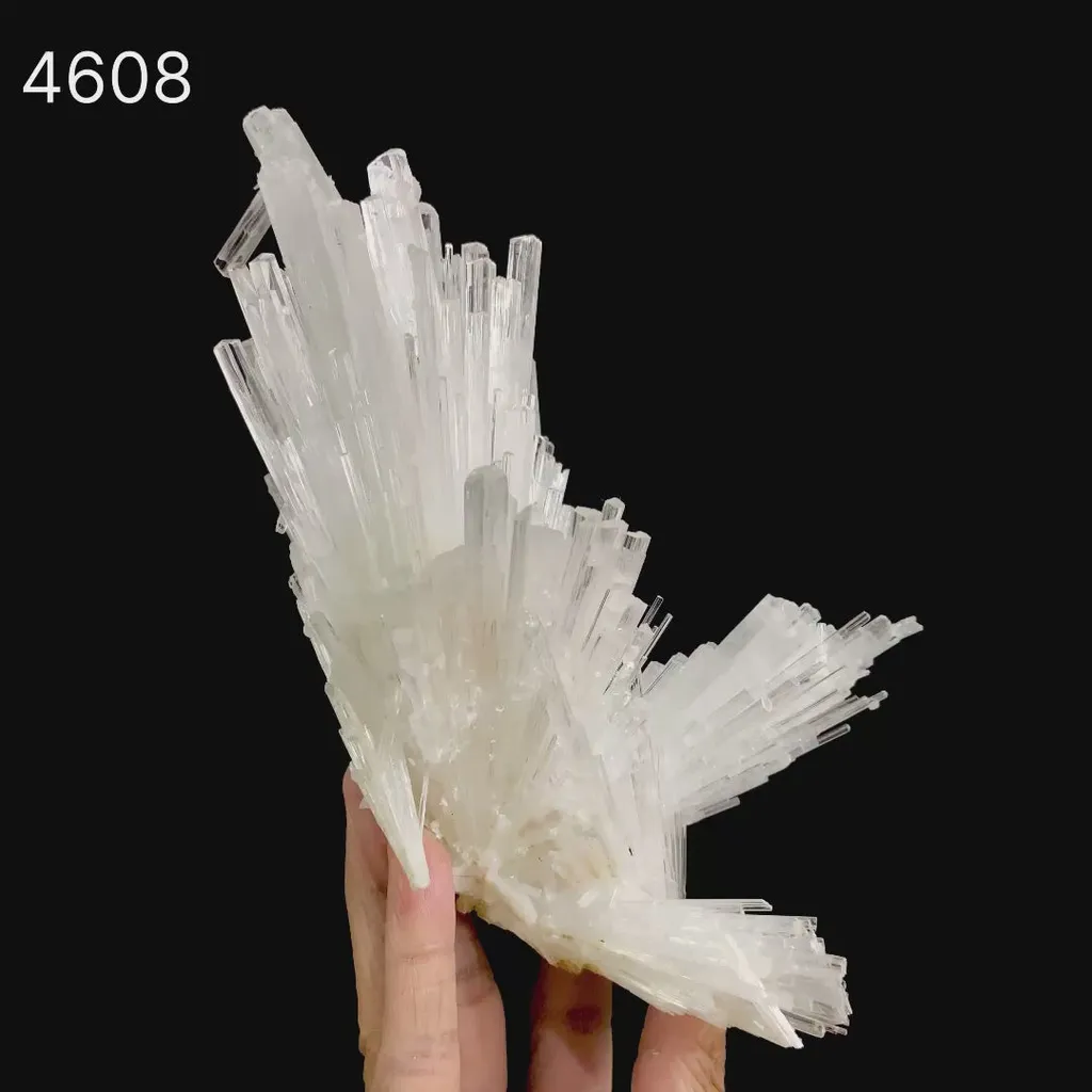 Scolecite Glassy Spray Natural Mineral Specimen - image 6