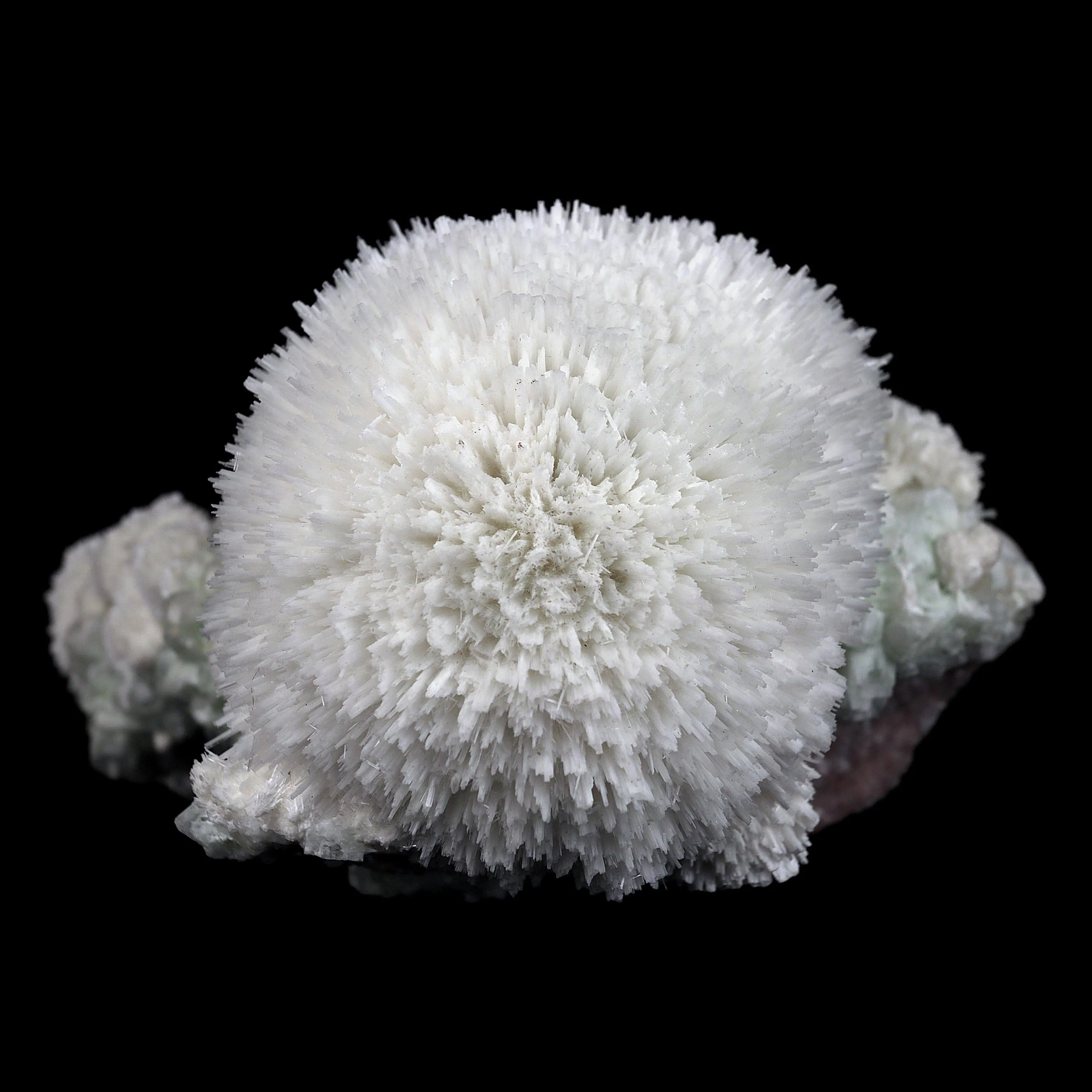 Scolecite Hemispheres with Apophyllite on Stilibite Natural Mineral Specimen - image 6