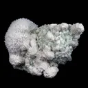 Scolecite Hemispheres with Apophyllite on Stilibite Natural Mineral Specimen - image 2
