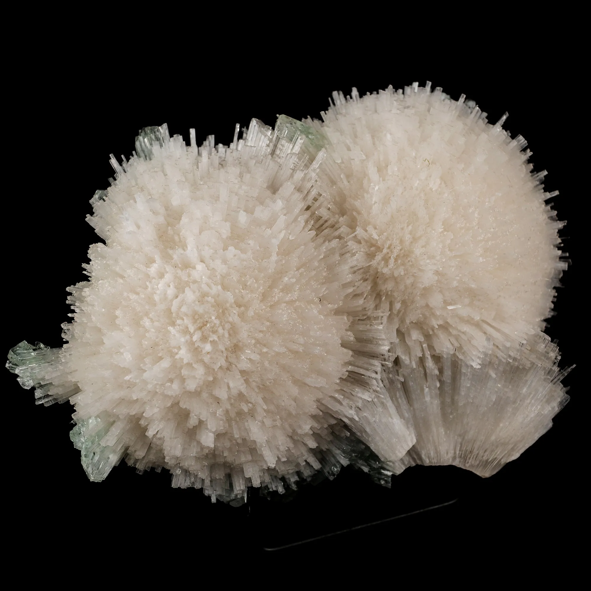 Scolecite Huge Spray with Green Apophyllite Cube Natural Mineral Specimen - image 3