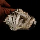 Scolecite Intergrown Sprays Inside Heulandite Geode Natural Mineral Specimen - image 4