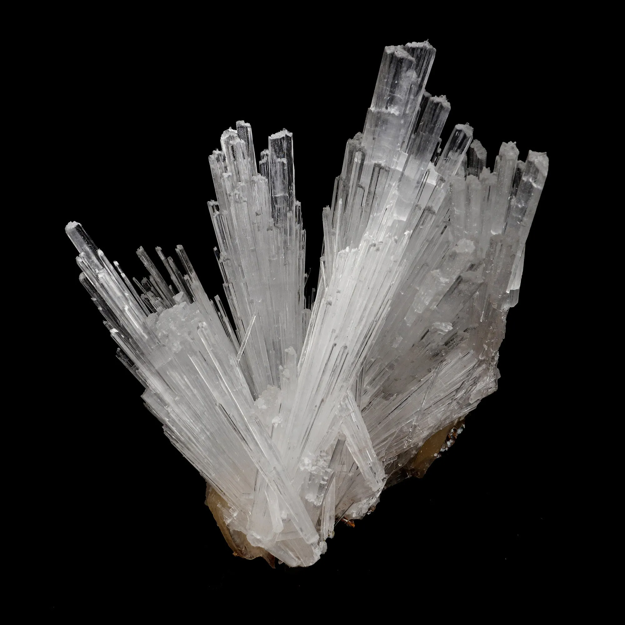 Scolecite Intergrown Sprays on Stilbite Natural Mineral Specimen - image 2