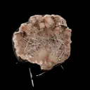 Scolecite Mesh Formation On Stilbite, Heulandite Natural Mineral Specimen - image 3