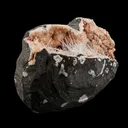 Scolecite Needles Sprays Inside Heulandite Geode Natural Mineral Specimen - image 2