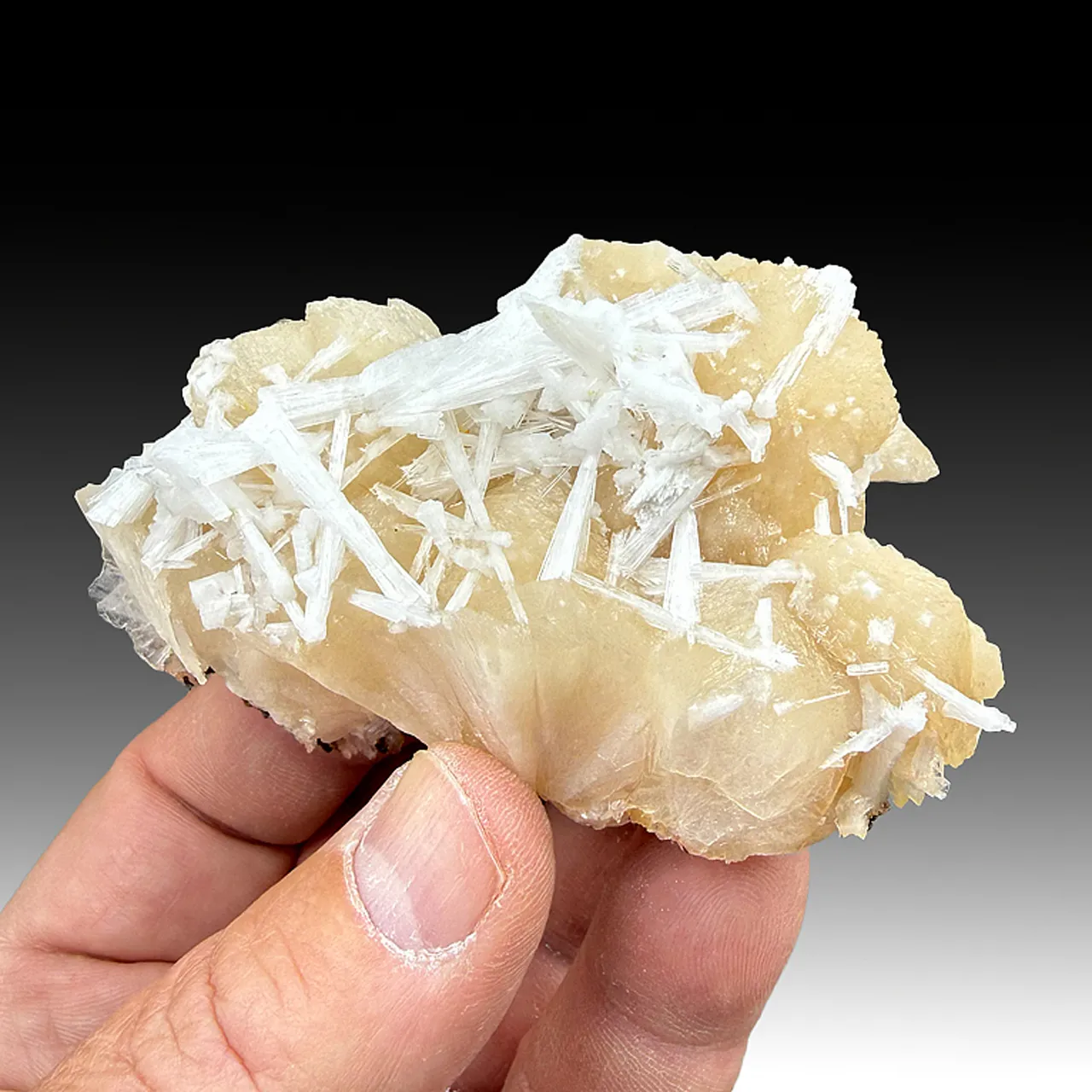 Scolecite on Stilbite - image 1