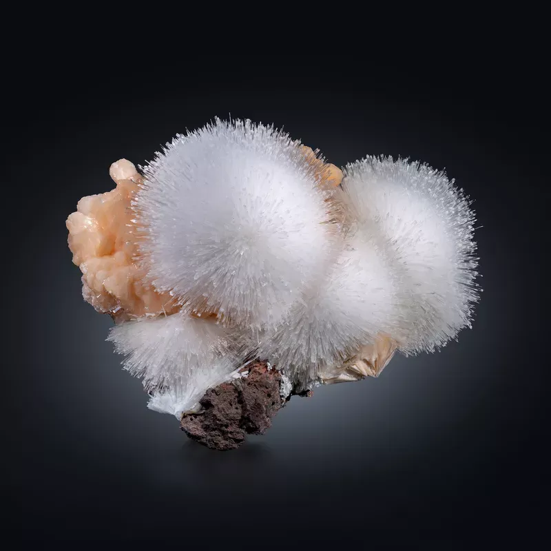 Scolecite on Stilbite - image 1