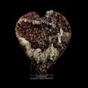 Scolecite on Stilbite Heart Shape Natural Mineral Specimen - image 5