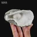 Scolecite Porcupine  Spray inside MM Quartz Geode Natural Mineral Specimen - image 6