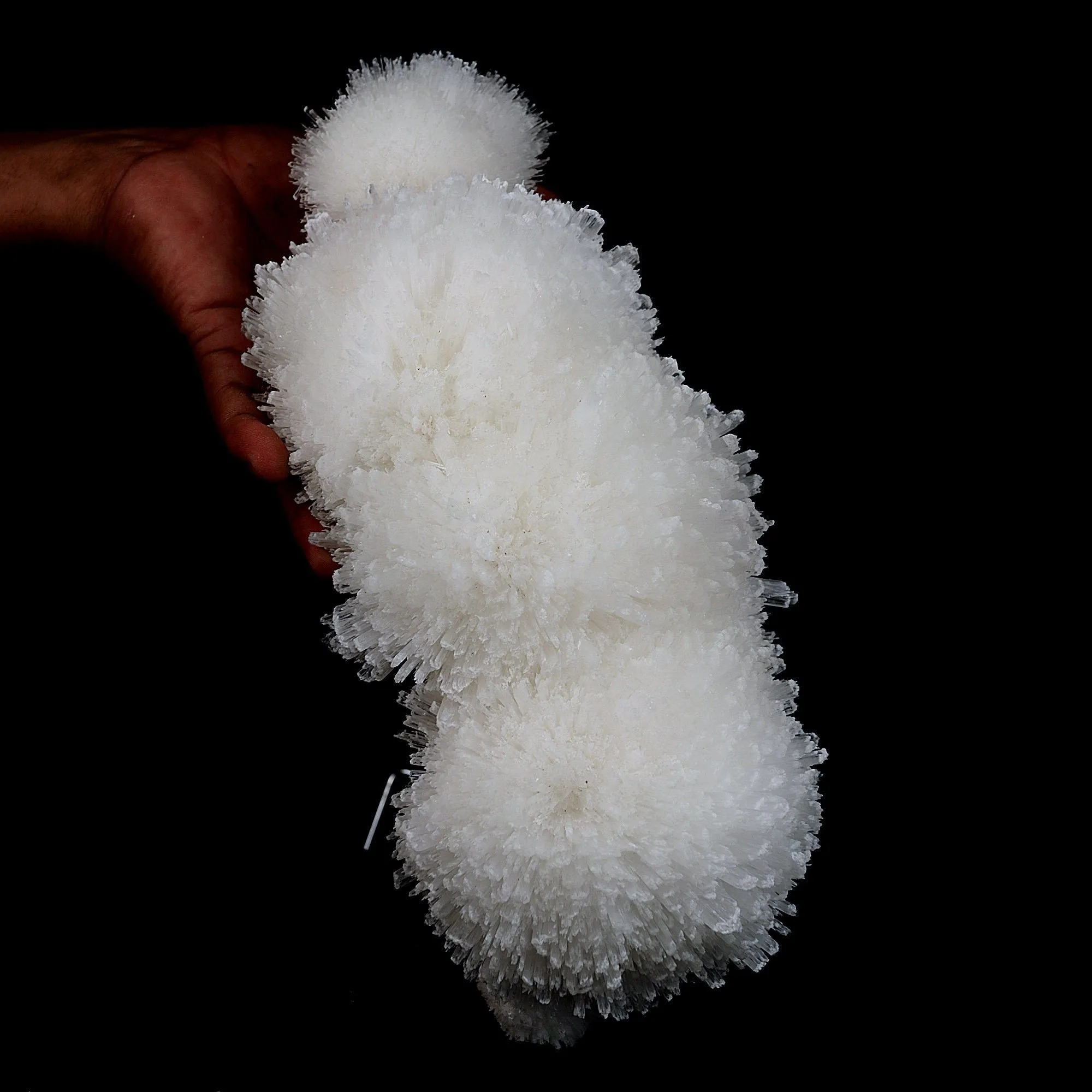 Scolecite Sphere on Matrix Natural Mineral Specimen - image 3