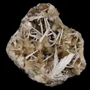 Scolecite Spray and Stilbite  Natural Mineral Specimen - image 1