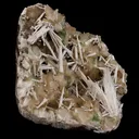 Scolecite Spray and Stilbite  Natural Mineral Specimen - image 2