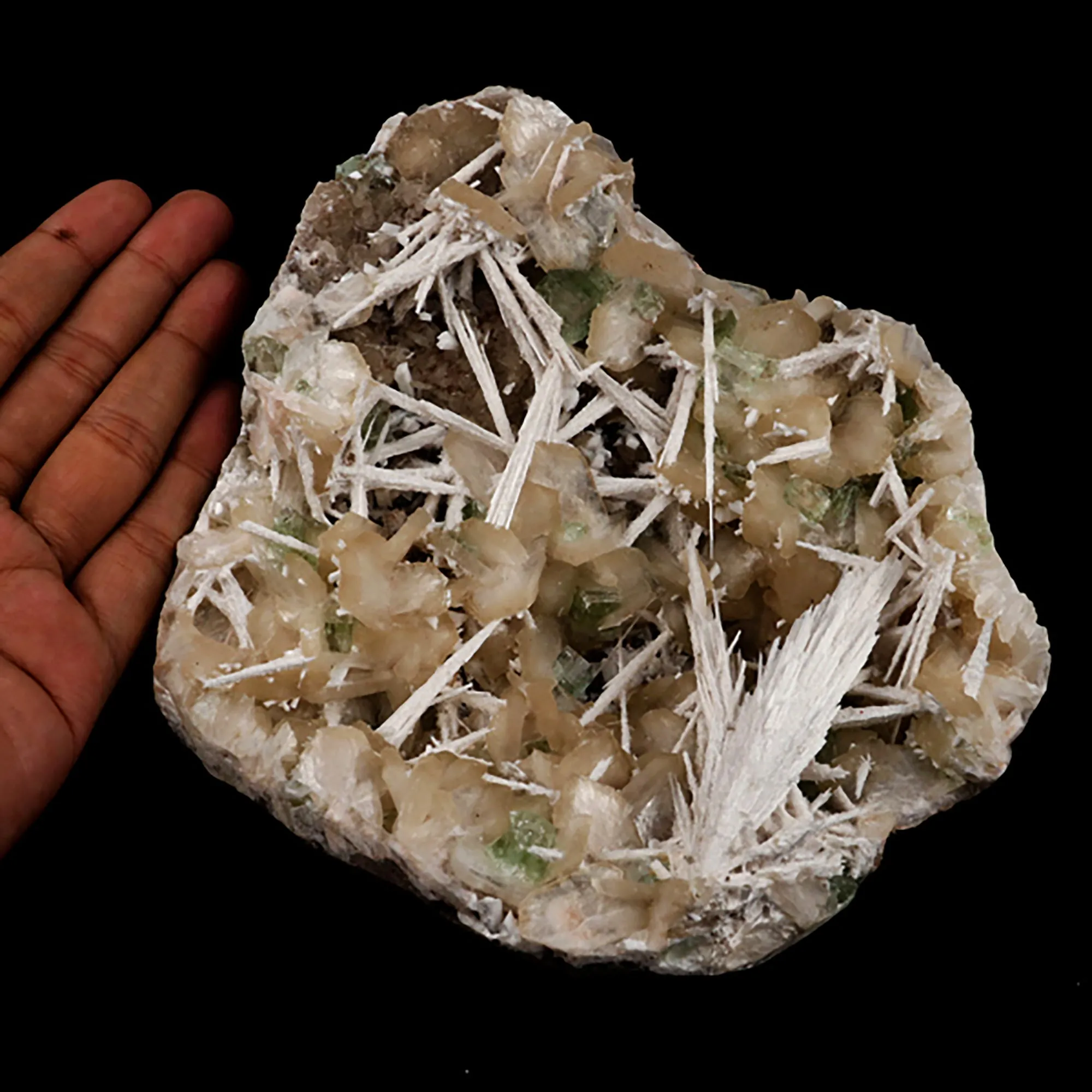 Scolecite Spray and Stilbite  Natural Mineral Specimen - image 5