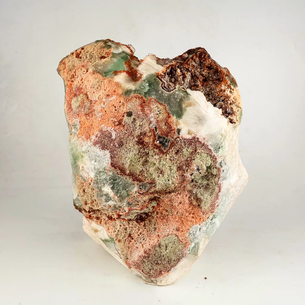 Scolecite Spray Brown color with Apophyllite cubes Natural Mineral Specimen - image 5