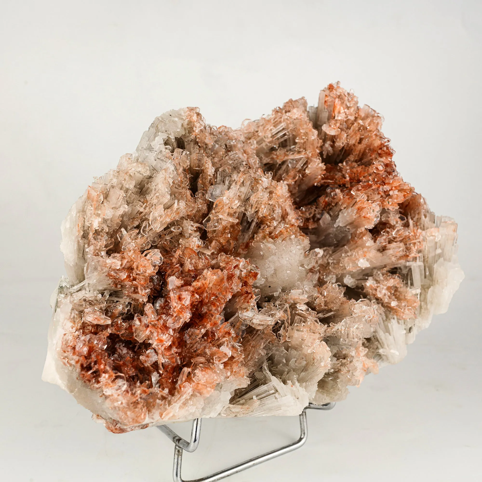 Scolecite Spray Brown color with Apophyllite cubes Natural Mineral Specimen - image 3