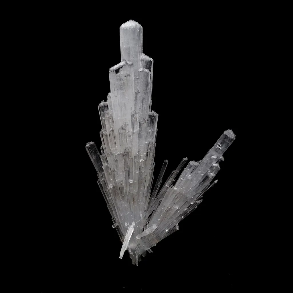 Scolecite Spray Formation Natural Mineral Specimen image