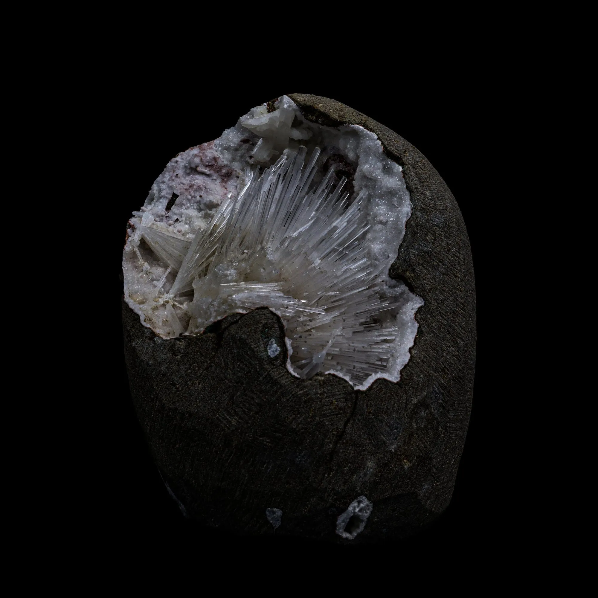 Scolecite Spray Geode With MM Quartz Natural Mineral Specimen - image 3