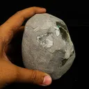 Scolecite Spray Inside Chalcedony Geode free standing Natural Mineral Specimen - image 4