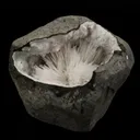 Scolecite Spray Inside Chalcedony Geode Natural Mineral Specimen - image 3