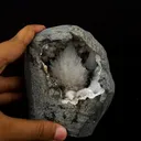 Scolecite Spray Inside Geode Natural Mineral Specimen - image 5