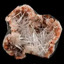 Scolecite Spray inside Heulandite geode Natural Mineral Specimen - image 1