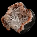 Scolecite Spray inside Heulandite geode Natural Mineral Specimen - image 3